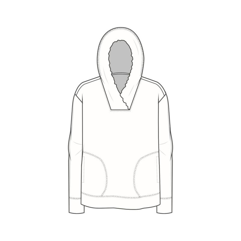 4061 By basics genser med hette og lommer