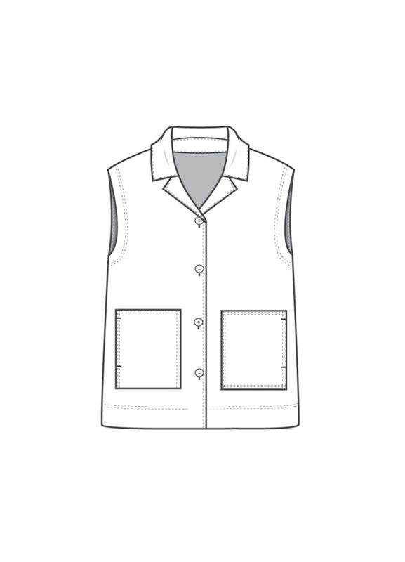 2021 vest w/open collar