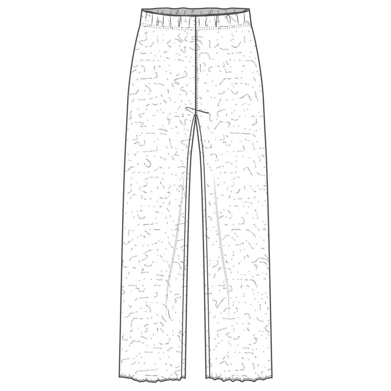 3501 By basics vid bukse merinoull med strikk i livet.