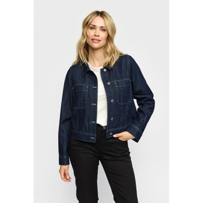 Bolette mørk jeans jakke fra 2-Biz