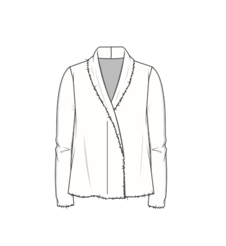 8013 By basics kort jakke