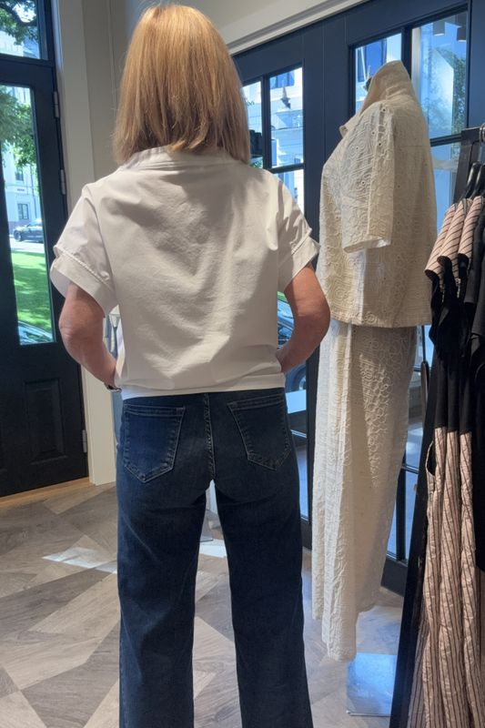 Isay jeans med høyt liv og vide ben