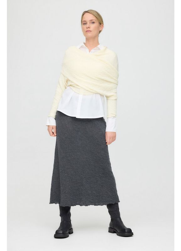 By Basics 5503, Bubble wool langt skjørt